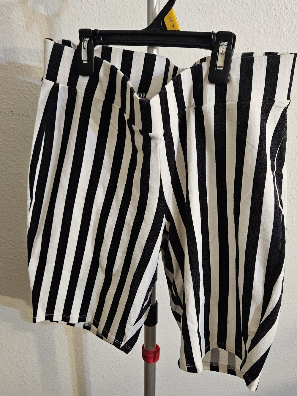 torrid Black & White Vertical Stripe Bike Shorts